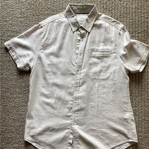 Denim and Flower Button down shirt